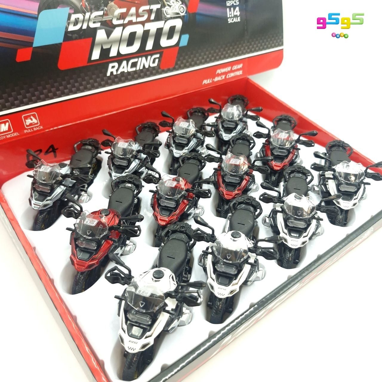 🏍️ موتور فلزی مسابقه‌ای (Die-Cast Moto)